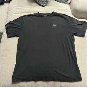 Vintage REEBOK Embroidered Logo Short Sleeve Gray/Black Shirt Size XL